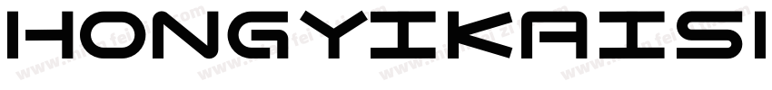 HongyiKaishu Regular字体转换